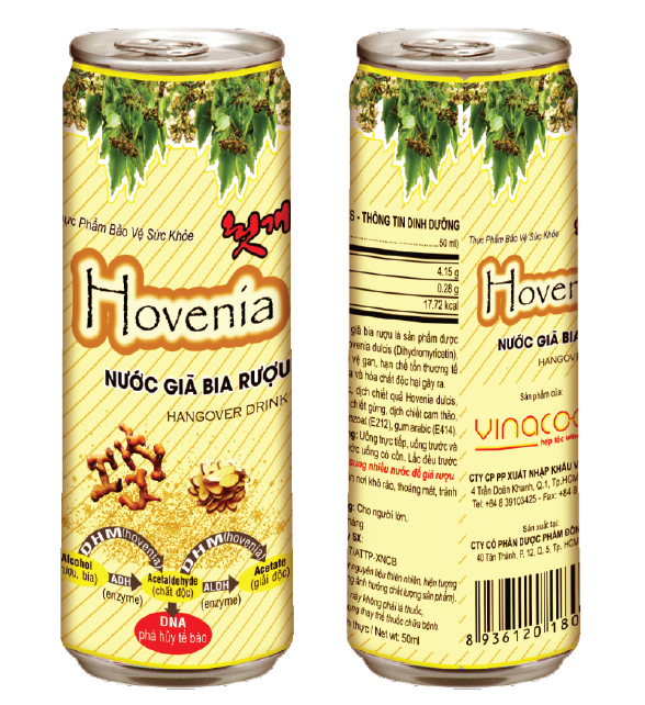 Nước giã rượu Hovenia 330ml